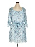 Speechless Chevron-herringbone Blue Casual Dress Size XL - photo 1