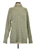 Free People Tweed Green Turtleneck Sweater Size XS - photo 1