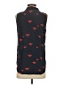 Equipment 100% Silk Hearts Black Sleeveless Silk Top Size S - photo 2