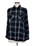 Guess 100% Cotton Plaid Blue Long Sleeve Button-Down Shirt Size M - photo 1