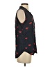 Equipment 100% Silk Hearts Black Sleeveless Silk Top Size S - photo 4