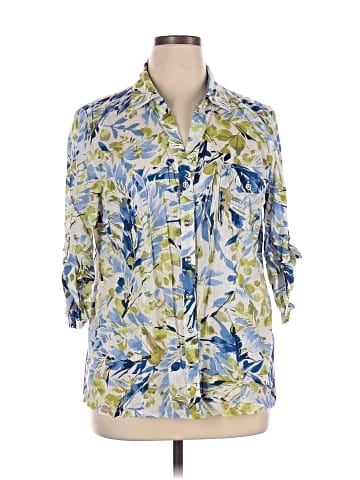 Karen Scott 3/4 Sleeve Blouse (view 1)