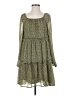 Hayden 100% Polyester Polka Dots Green Casual Dress Size S - photo 1