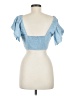 Love Tree Blue Short Sleeve Blouse Size M - photo 2