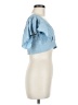 Love Tree Blue Short Sleeve Blouse Size M - photo 4