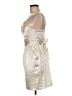City Triangles 100% Polyester Metallic Ivory Cocktail Dress Size 7 - photo 5