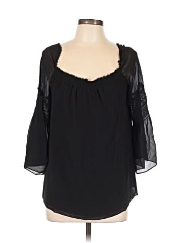 Theory 3/4 Sleeve Silk Top (view 1)