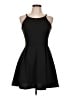 Olivia Rae Solid Black Cocktail Dress Size L - photo 1