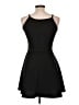 Olivia Rae Solid Black Cocktail Dress Size L - photo 2