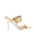 Veronica Beard 100% Leather Gold Sandals Size 6 1/2 - photo 1