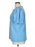 Talbots 100% Cotton Blue Short Sleeve Top Size 1X - photo 5