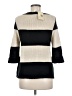 Pink Rose Stripes Black Pullover Sweater Size M - photo 2