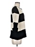 Pink Rose Stripes Black Pullover Sweater Size M - photo 4