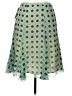Worthington 100% Polyester Polka Dots Teal Casual Skirt Size 10 - photo 2