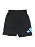 Adidas 100% Recycled Polyester Graphic Black Athletic Shorts Size 7 - photo 1