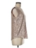 J.Crew Metallic Silver Sleeveless Blouse Size 6 - photo 4