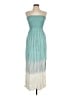 Unbranded Color Block Teal Cocktail Dress Size L (estimated) - photo 1