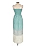 Unbranded Color Block Teal Cocktail Dress Size L (estimated) - photo 2