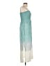 Unbranded Color Block Teal Cocktail Dress Size L (estimated) - photo 4
