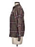 Perry Ellis 100% Cotton Plaid Brown Long Sleeve Button-Down Shirt Size 6 - photo 5