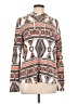 Absolutely Famous Print Tan Pullover Sweater Size L - photo 1