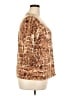 Coldwater Creek Animal Print Brown Cardigan Size 2X - photo 4