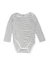 H&M 100% Baumwolle Stripes Silver Black Long Sleeve Onesie Size 4T - photo 1