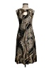 Bali Graphic Brown Black Cocktail Dress Size 4 - photo 1