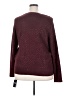 INC International Concepts Polka Dots Burgundy Pullover Sweater Size 2X - photo 2
