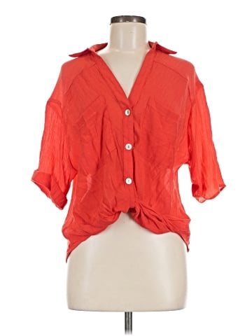 Lily Star 3/4 Sleeve Button-Down Shirt (view 1)
