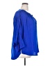 Jennifer Lopez 100% Polyester Blue 3/4 Sleeve Blouse Size 2X - photo 4