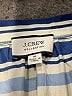 J.Crew Collection 100% Silk Stripes Blue Long Sleeve Silk Top Size M - photo 7