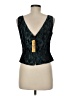 JS Collections 100% Acetate Teal Sleeveless Blouse Size 8 - photo 2