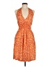 Huhot Paisley Orange Cocktail Dress Size M - photo 1
