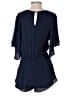 Lovestitch 100% Rayon Floral Blue Romper Size S - photo 2