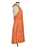 Huhot Paisley Orange Cocktail Dress Size M - photo 4