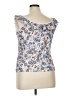 Ann Taylor LOFT Outlet Blue Sleeveless Blouse Size XL - photo 2