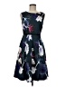 Jacqui-E Floral Blue Cocktail Dress Size 8 - photo 1