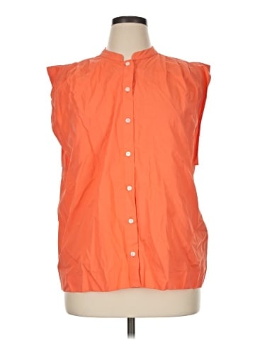 Banana Republic Factory Store Sleeveless Button-Down Shirt (view 1)