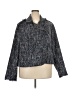 ELOQUII 100% Polyester Tweed Blue Jacket Size 26 - photo 1