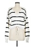 Yozy 100% Acrylic Stripes White Cardigan Size M - photo 1
