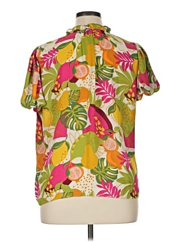 Rose + Olive Short Sleeve Blouse (view 2)