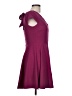 B. Darlin Solid Burgundy Cocktail Dress Size 11 - 12 - photo 4