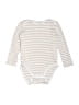 H&M 100% Baumwolle Stripes Ivory Long Sleeve Onesie Size 4T - photo 1