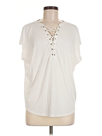 White House Black Market Short Sleeve Henley (view 1)