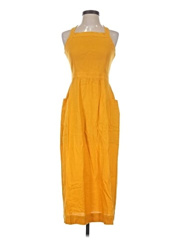 Madewell Garment-Dyed Apron Midi Dress (view 1)