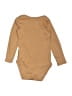H&M 100% Cotton Solid Tan Long Sleeve Onesie Size 4T - photo 2