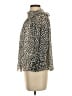 CeCe 100% Polyester Animal Print Silver 3/4 Sleeve Blouse Size S - photo 5