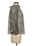 CeCe 100% Polyester Animal Print Silver 3/4 Sleeve Blouse Size S - photo 4