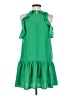 TCEC 100% Polyester Solid Green Casual Dress Size S - photo 2